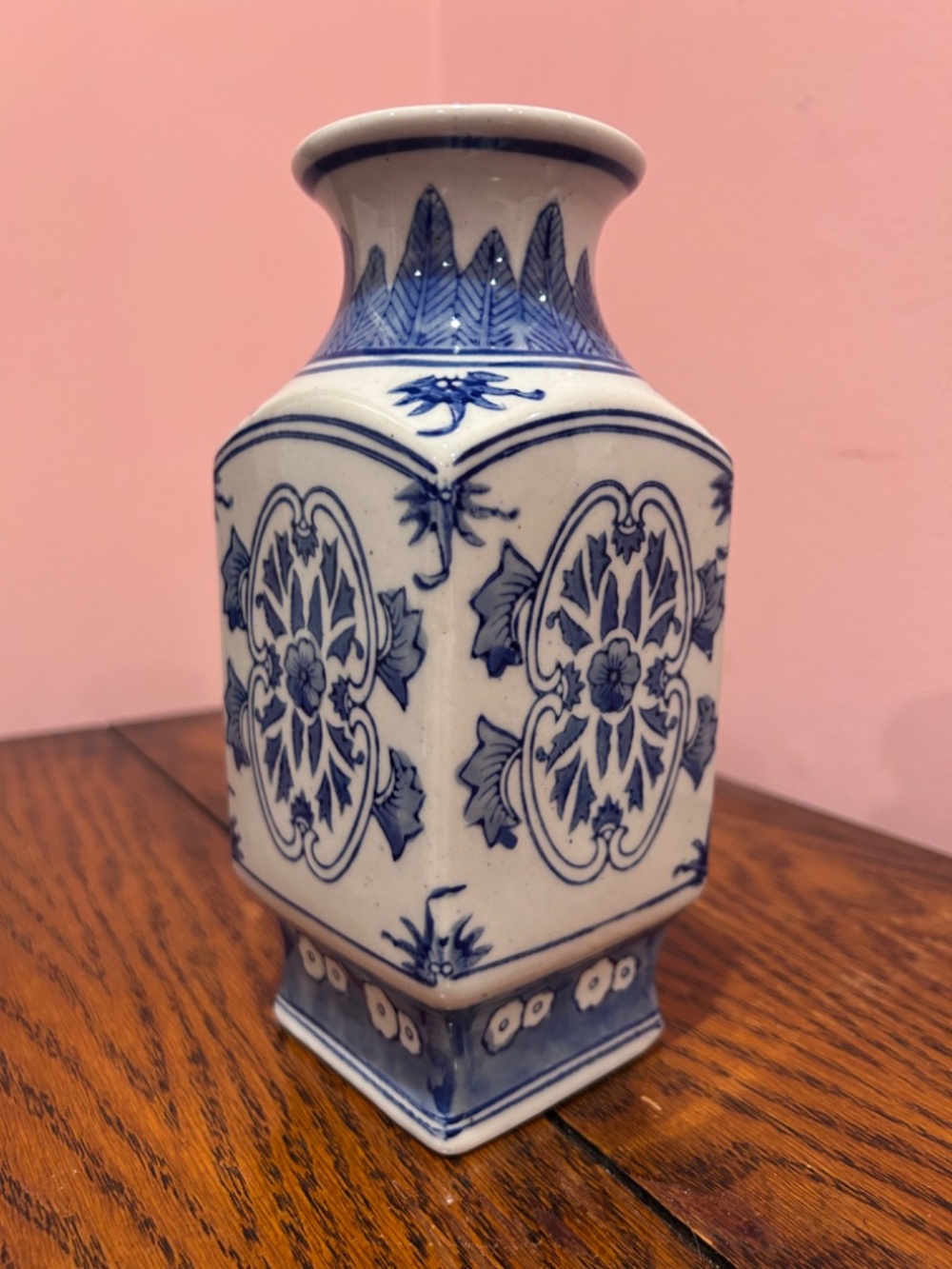 Blue and White Ceramic Vase - Decorative Home Accent